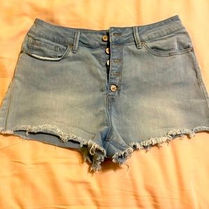 By Rewash super high rise Jean shorts